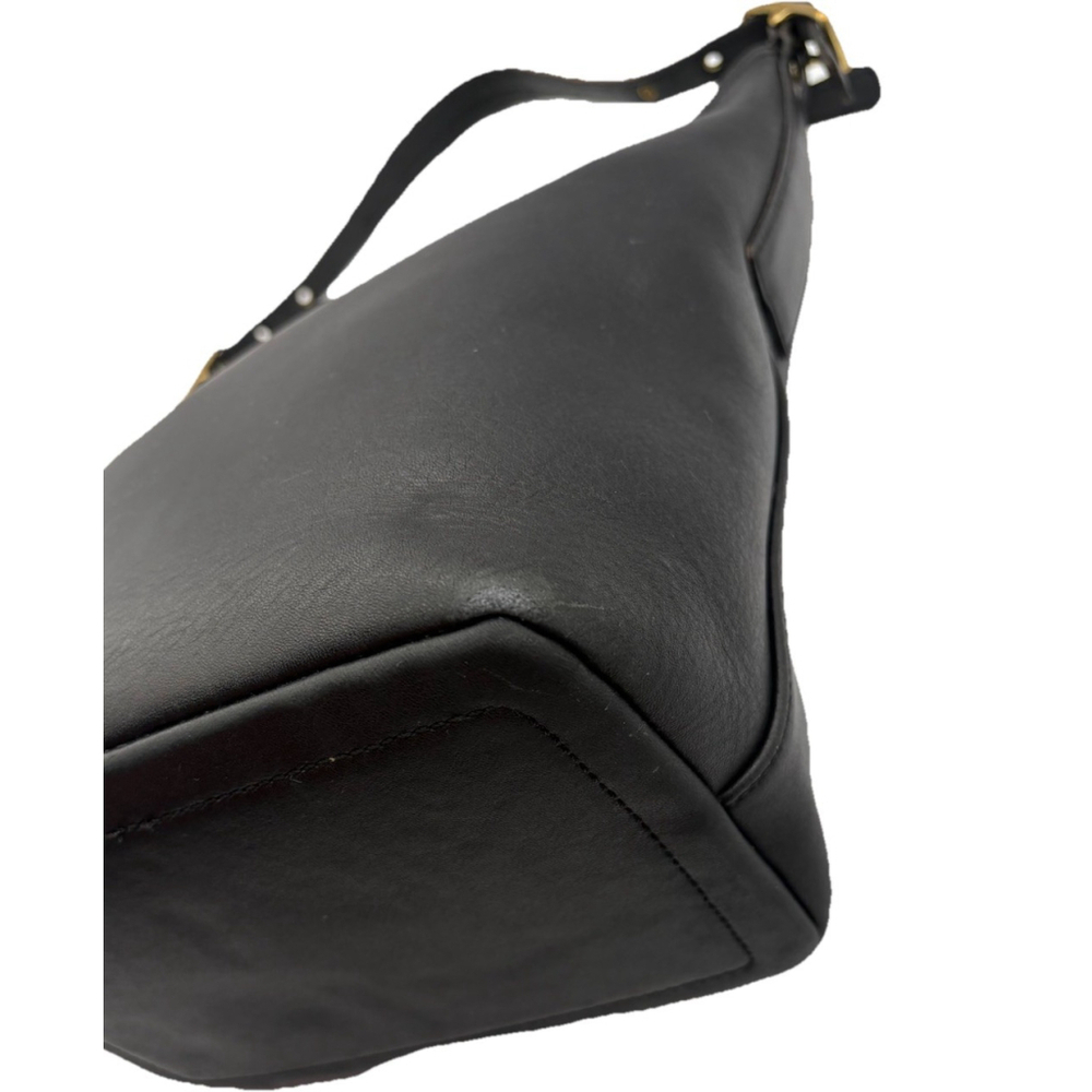 Vintage Coach Legacy 9823 Black Leather Shoulder Bag Minimalist 90s Made in USA - Picture 6 of 15
